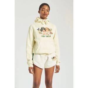 Fiorucci Woodland‎ Angels Hoodie Yellow Women’s Size XS